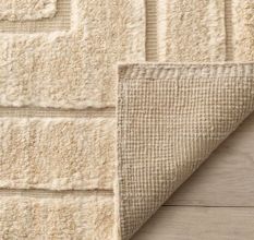 New Handmade Burbur Knotted Wool Rug